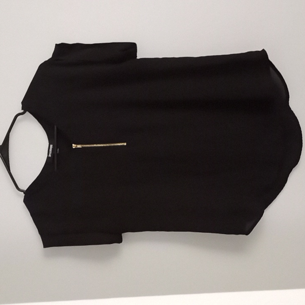 Black Flowy Blouse